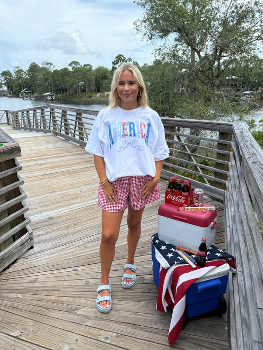 Girly America Graphic Tee