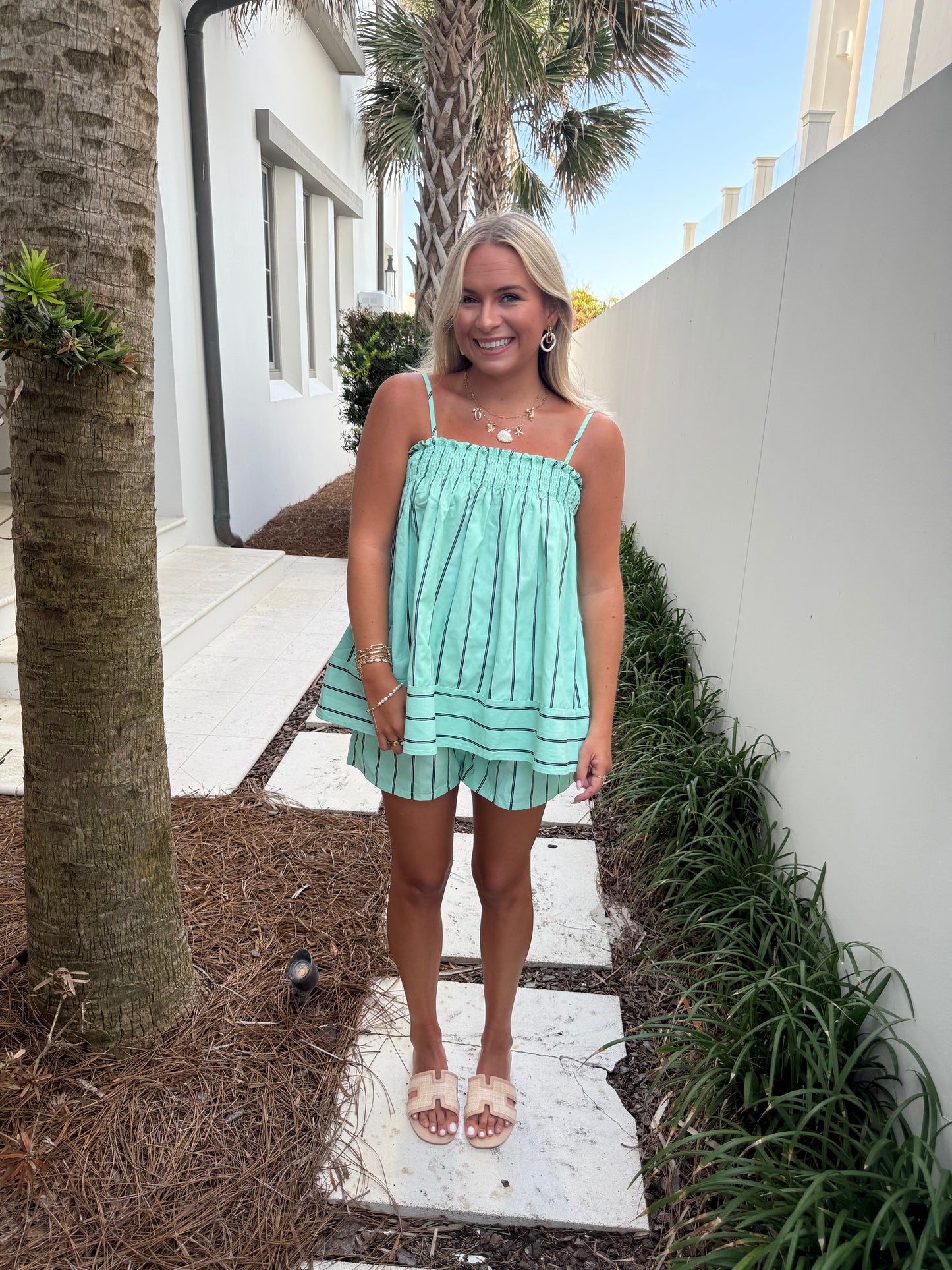 Mint Stripe Set