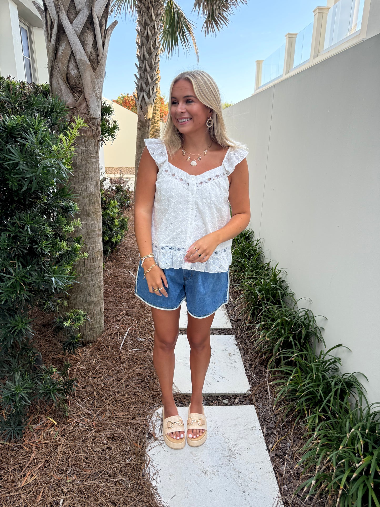 Ruffle Peplum Top