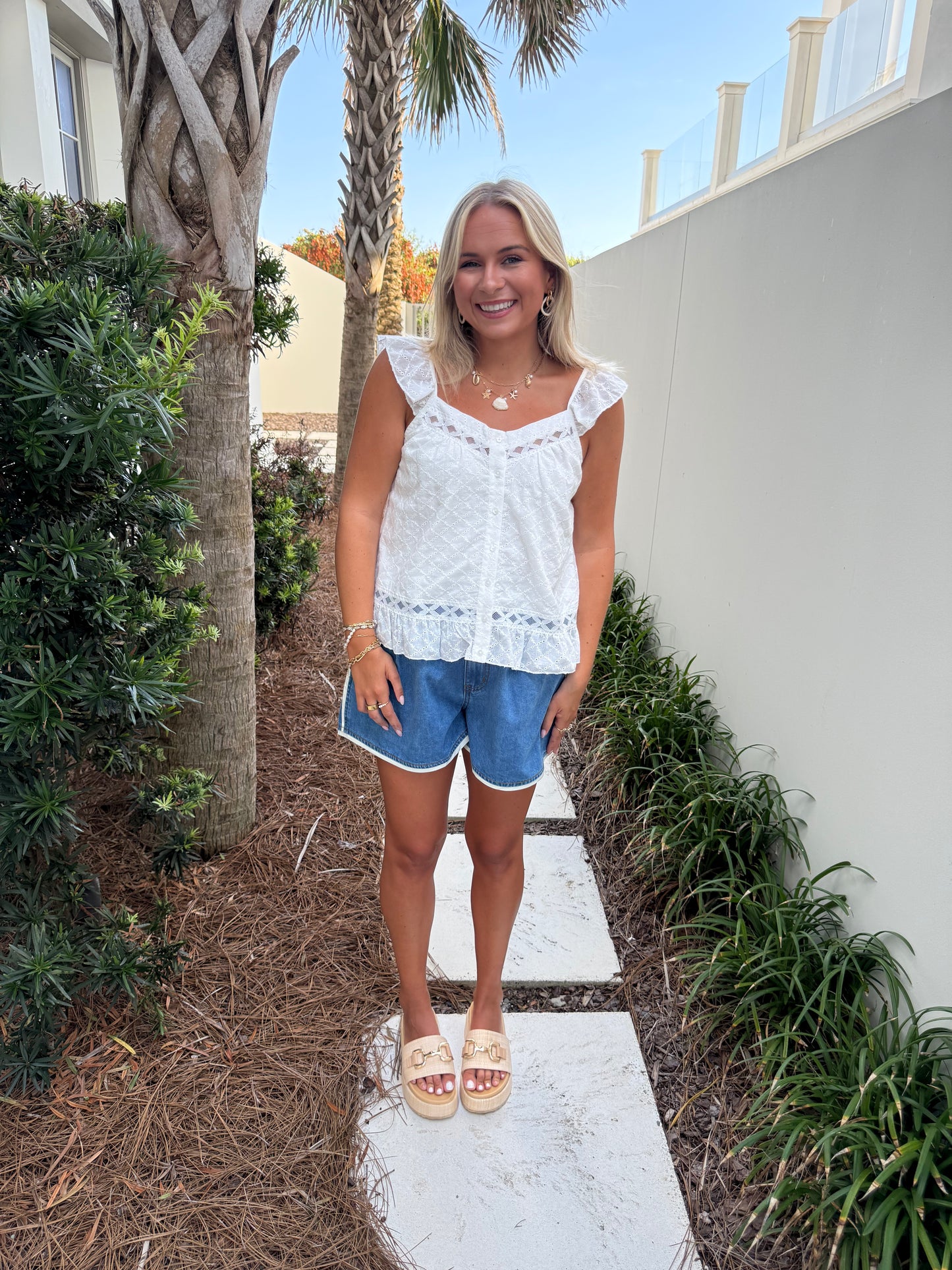 Ruffle Peplum Top
