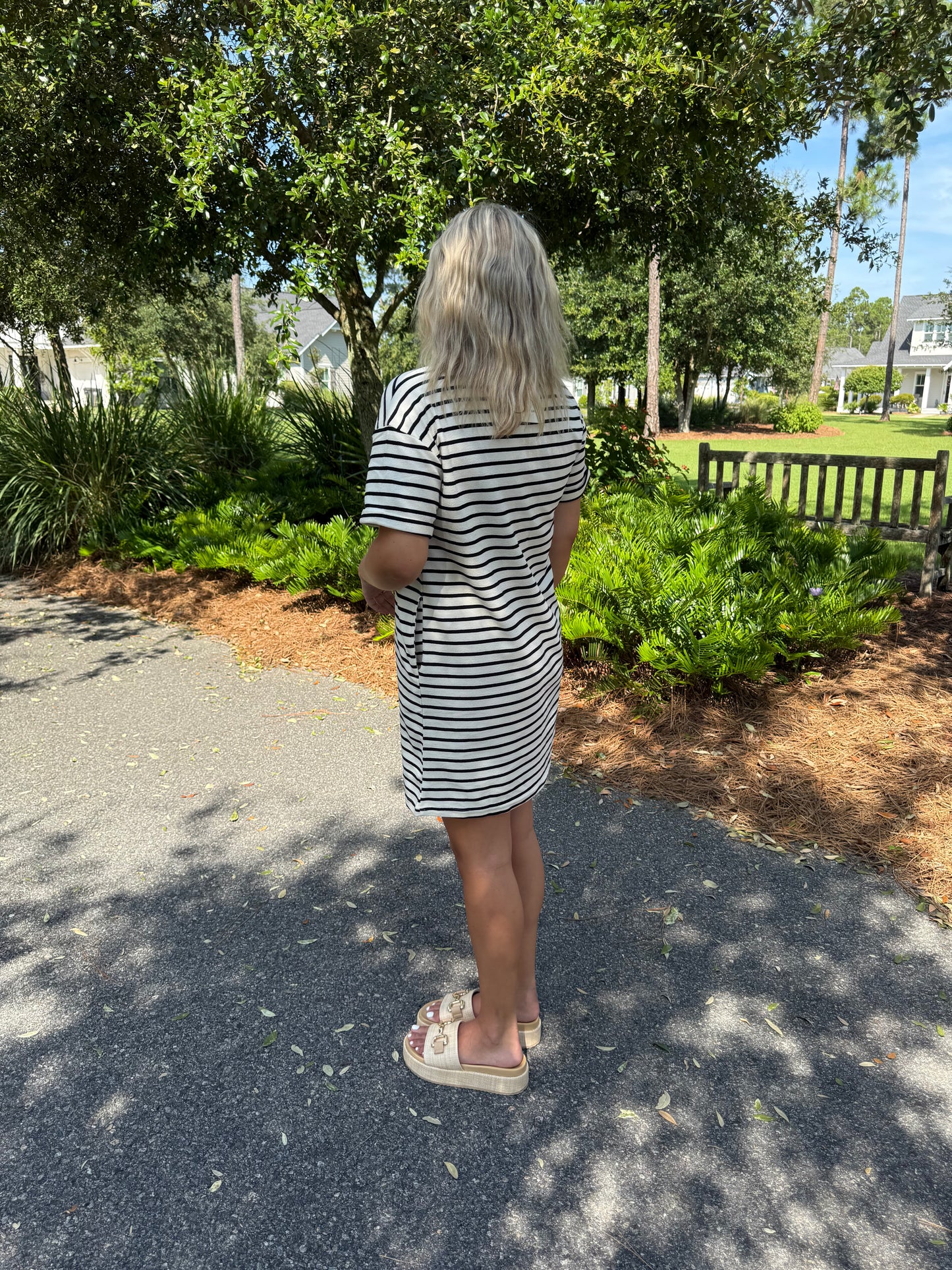 Stripe T-Shirt Dress