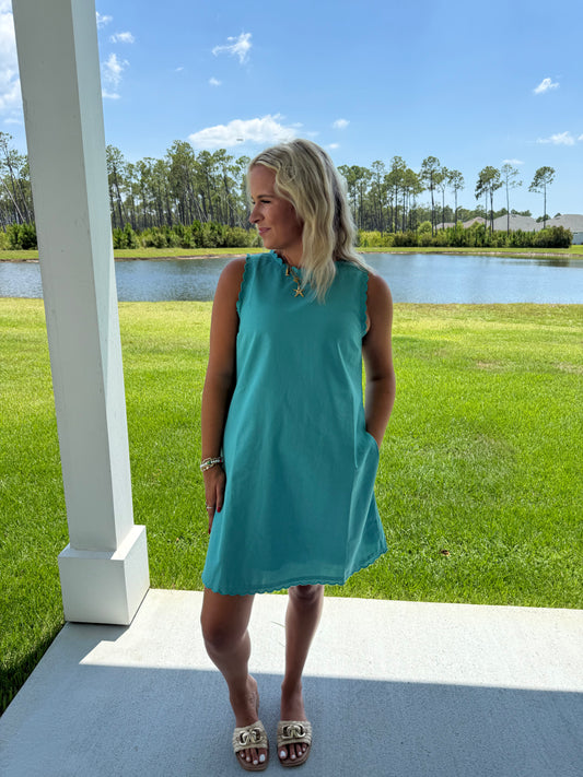 Scallop Edge Dress