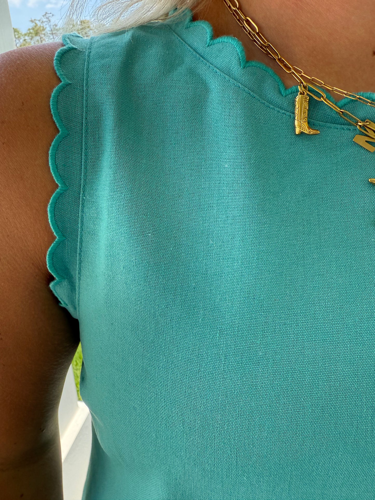 Scallop Edge Dress