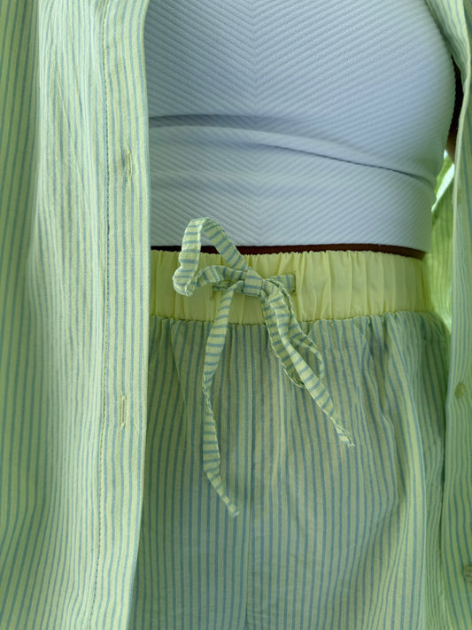 Lemon Lime Drawstring Shorts
