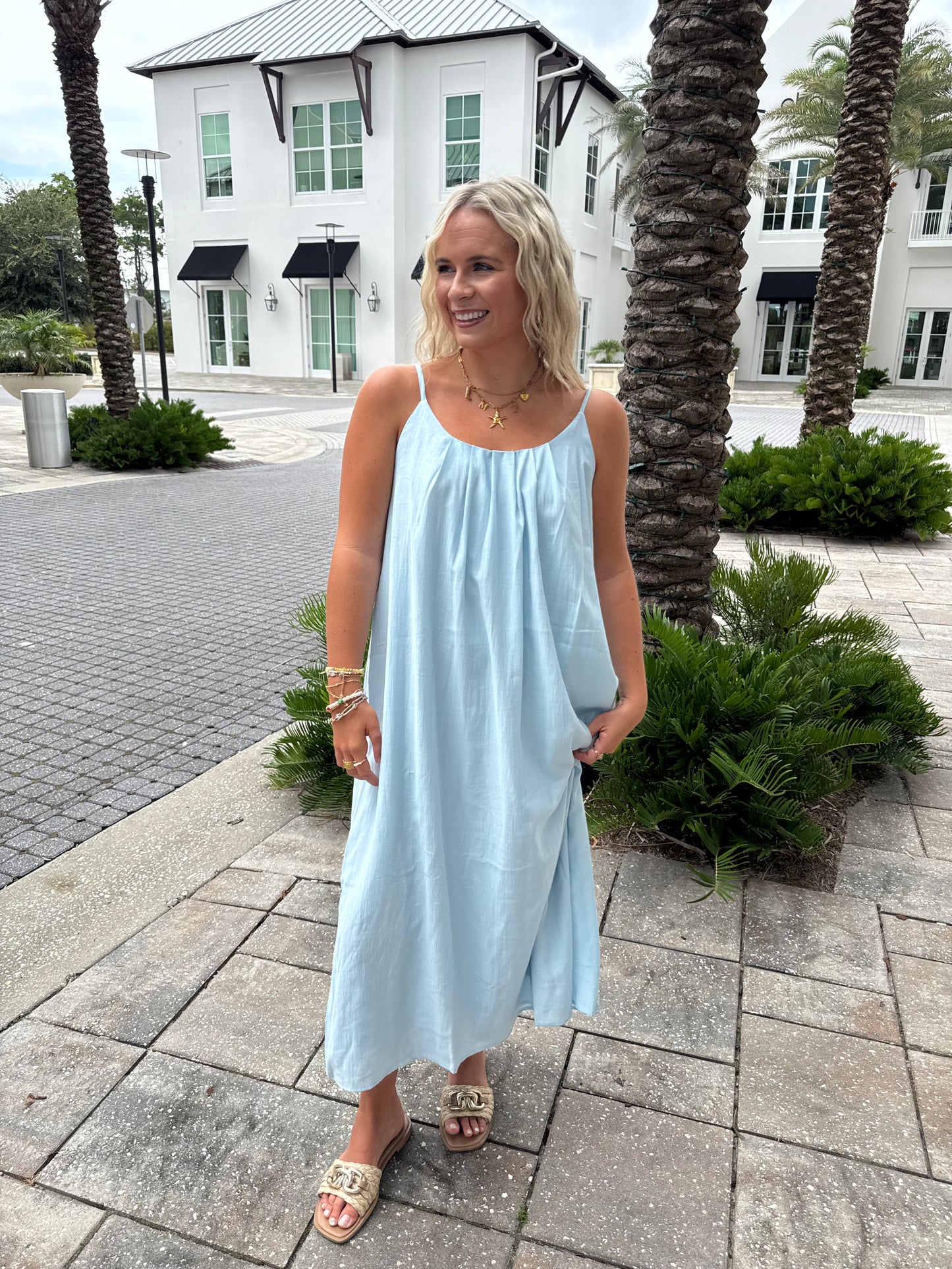 Flowy Blue Maxi