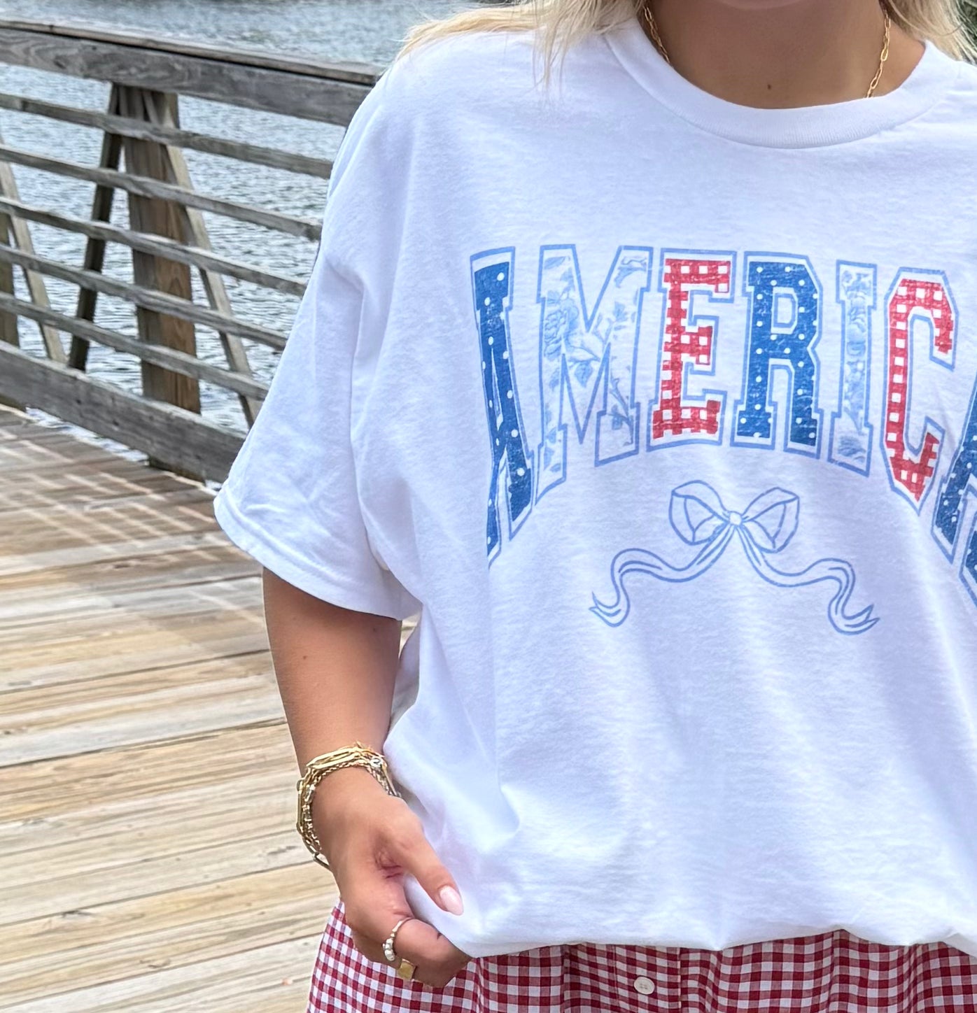 Girly America Graphic Tee