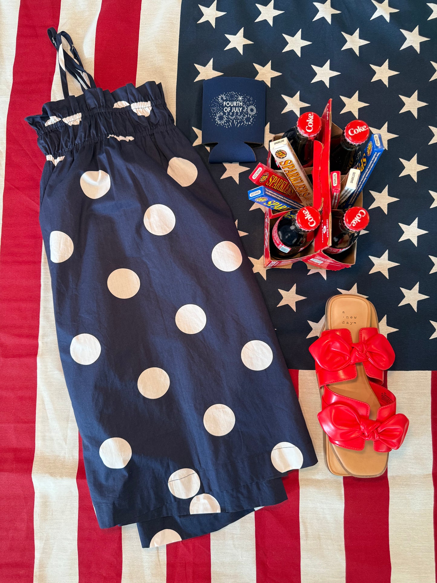 Polka Dot Navy Mini Dress