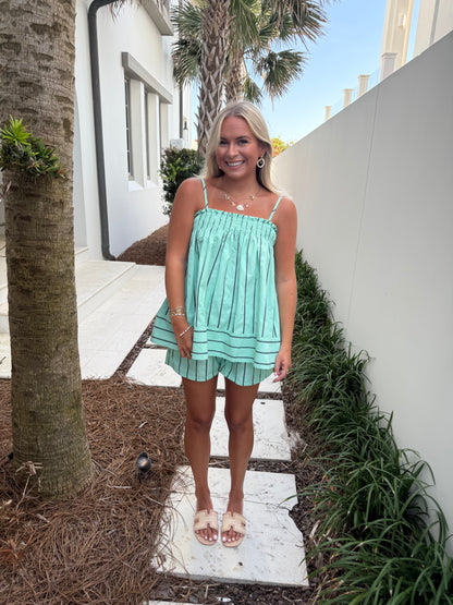 Mint Stripe Set
