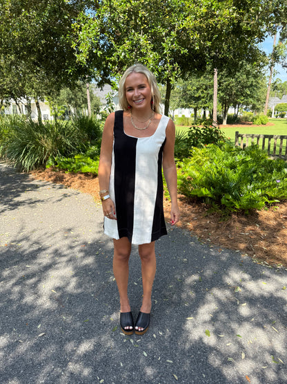 Linen Stripe Dress