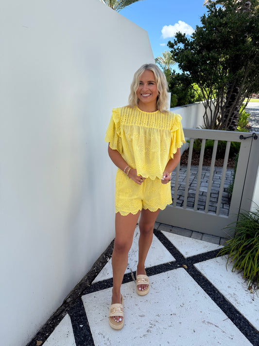 Yellow Eyelet Set