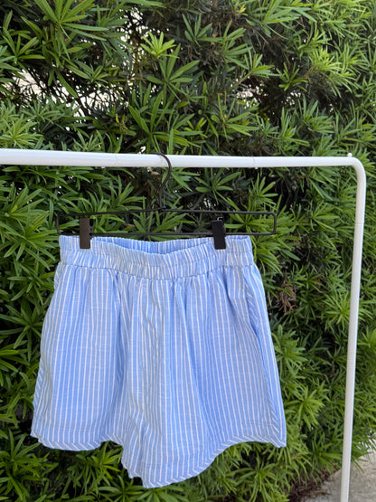 Blue Stripe Shorts