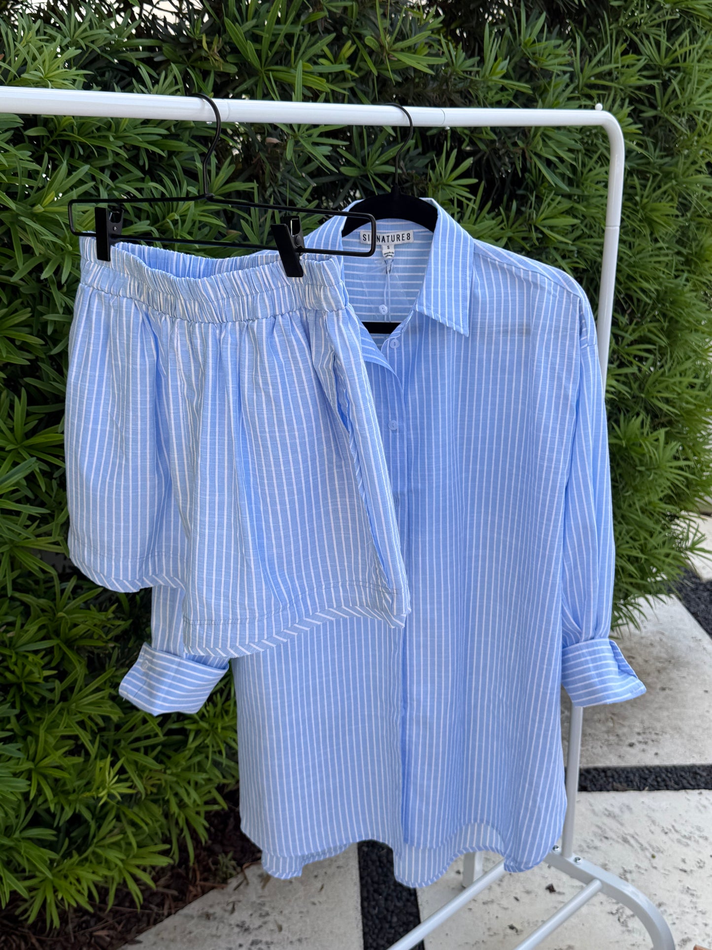 Blue Stripe Button Down